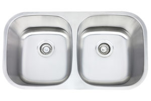 Monarch stainless steel double bowl sink