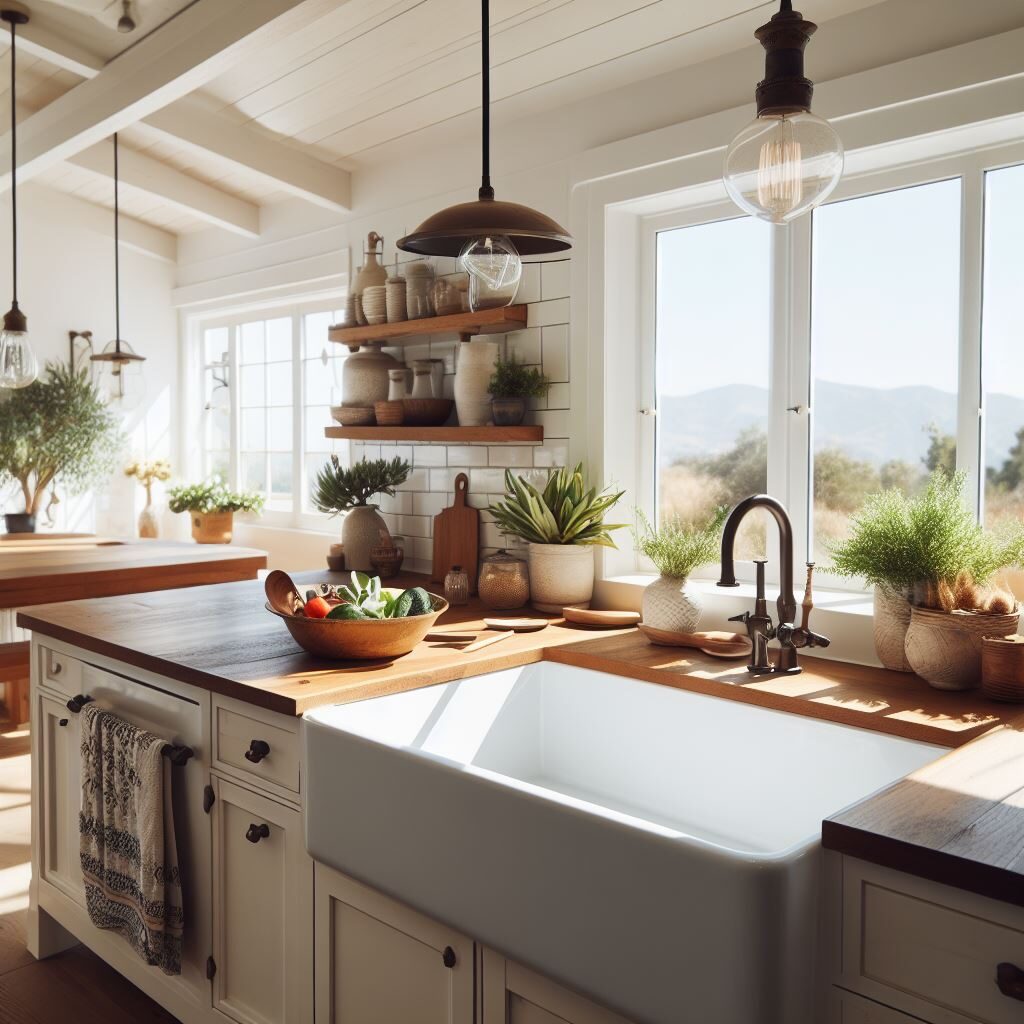 What makes handcrafted farmhouse sinks widely favored?