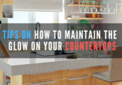 The main factor to keeping your kitchen countertops glowing and clean at all times is properly cleaning them daily.